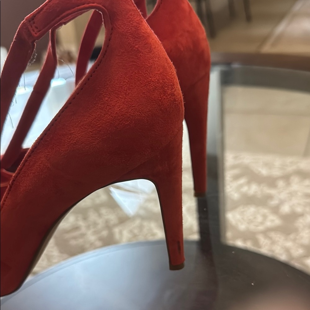Elegant Burnt Orange Women's Shoes - Picture 5 of 9